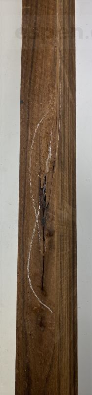 Body Paulownia, 2-tlg., Choco, 1155x204x49mm Einzelstück #009